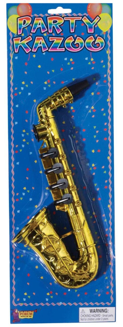 The Costume Center Gold Saxophone Unisex Child Halloween Kazoo Costume Accessory